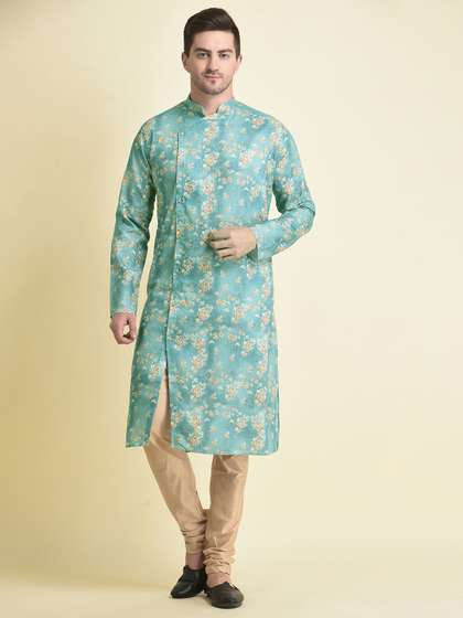 TABARD Men Cotton Floral Kurta