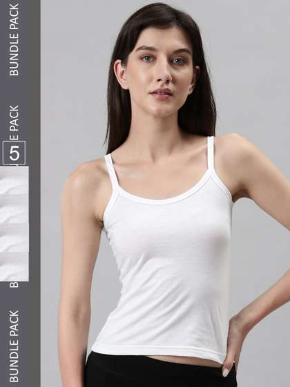 DIXCY SCOTT Slimz
                        Pack Of 5 Cotton Camisoles