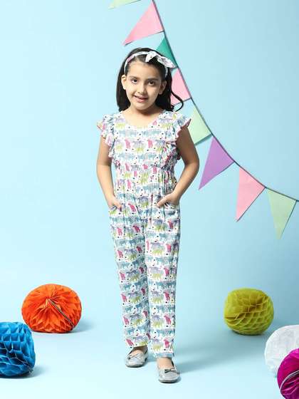 Biba Girls Printed
                      Basic Jumpsuit