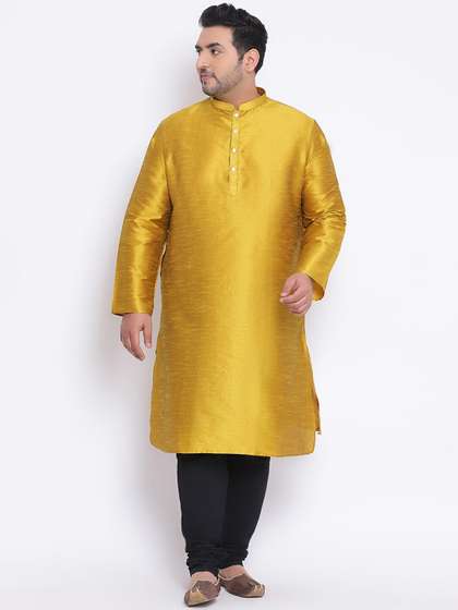 KISAH PLUS Plus Size Cotton Silk Kurta