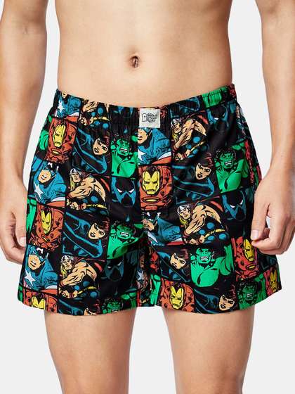 The Souled Store Men
                        Marvel Black Shorts