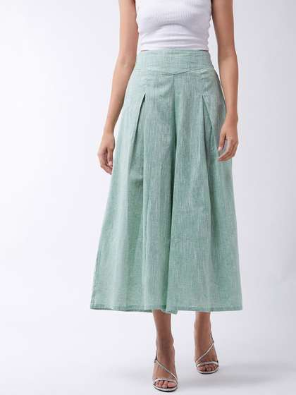 InWeave Women Cotton
                        Flared Palazzos
