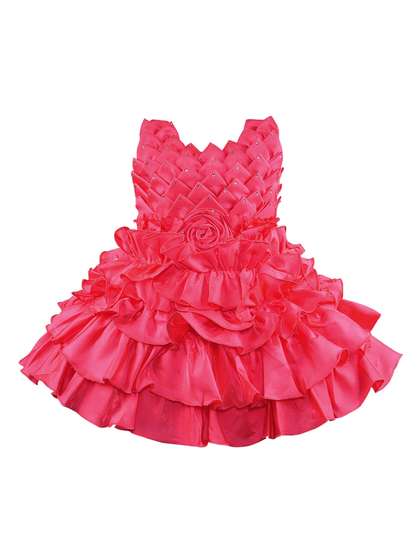 Wish Karo Self Design
                      Satin Dress