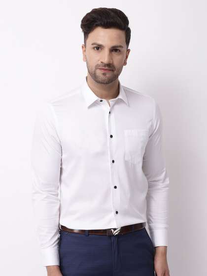 Blackberrys Men Solid Formal Slim Fit Wrinkle-Resistant Shirt