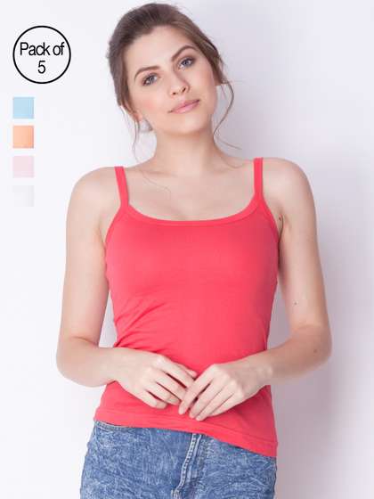 Dollar Missy Pack of 5
                      Combed Cotton Camisole