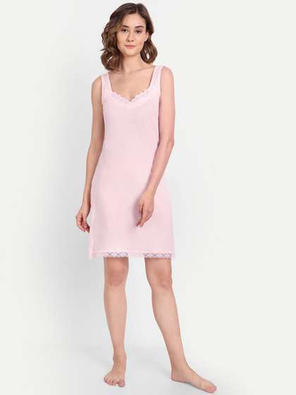 BLAZON Knee Length
                        Cotton Camisoles
