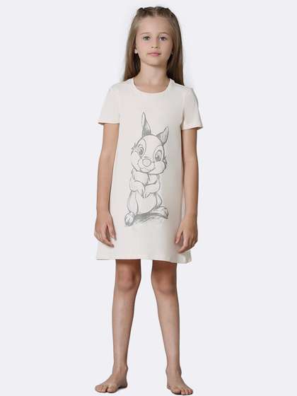 Van Heusen Girls Graphic
                    Printed Round Neck T-shirt Nightdress