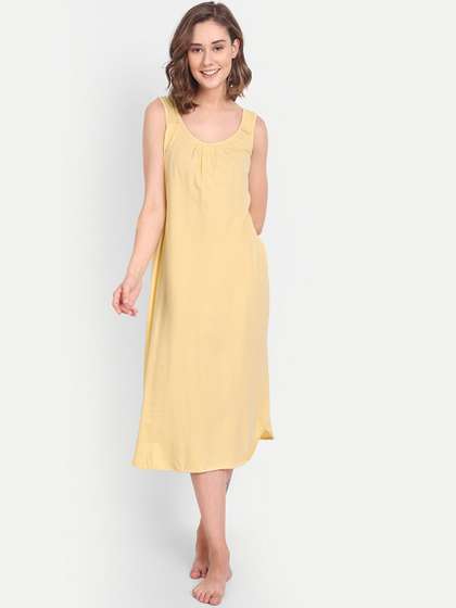 BLAZON Plus Size
                        Pure Cotton Night Slip