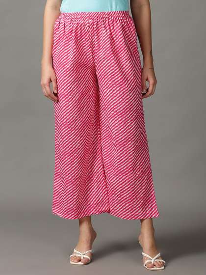 DIVINATION Women Striped Palazzos