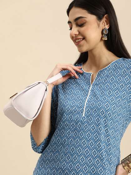 Anouk Floral Pure Cotton Kurta