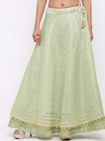 SOUNDARYA Printed Flared Maxi Skirts