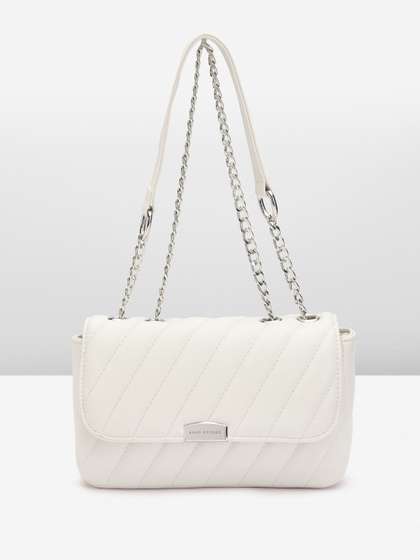 Lino Perros Structured Sling Bag with Quilted Detail