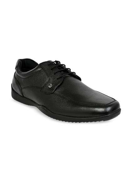 Allen Cooper Men
                      Textured Square Toe Leather Formal Derbys