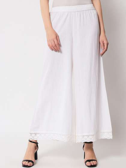 Pistaa Women Flared Palazzos