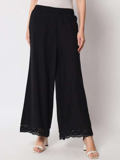 Pistaa Women Flared
                        Ethnic Palazzos