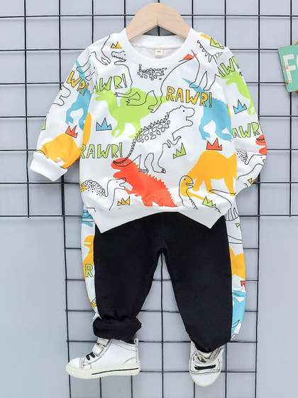 Googo Gaaga Boys Printed
                    Pure Cotton Top with Trousers
