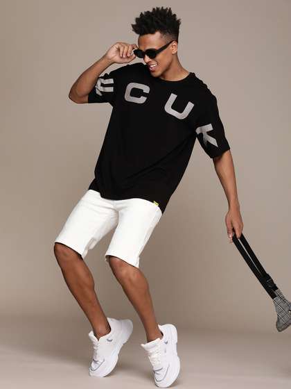 FCUK Oversized Fit Printed T-shirt