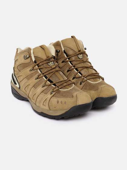 Hiking Boots Woodland Shoes On Myntra Woodland Men Nubuck Mid-Top