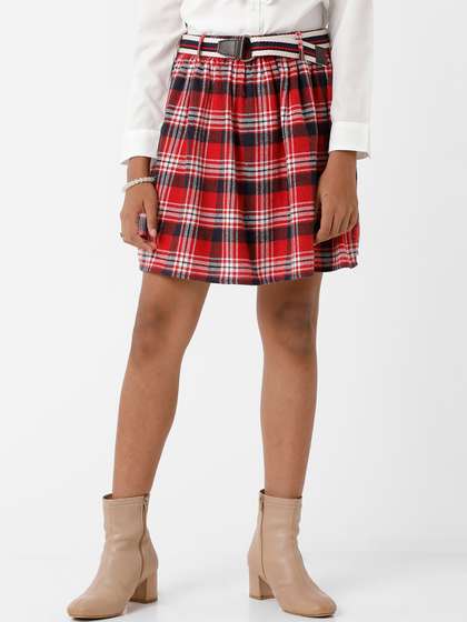 KATE & OSCAR Girls Checked Flared Skirts