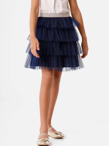 KATE & OSCAR Girls Layered Knee-Length Skirts