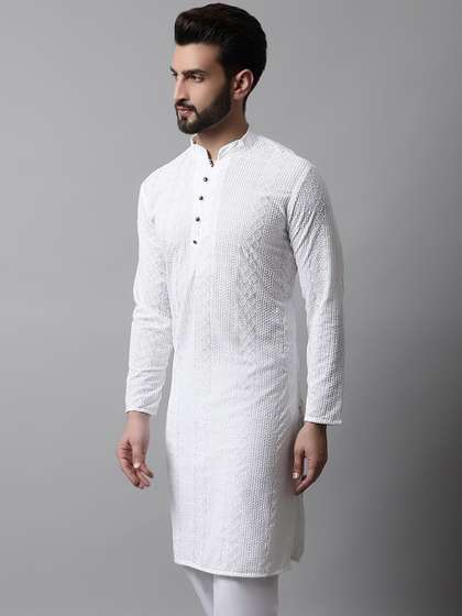 Jompers Men Ethnic Motifs Cotton Kurta