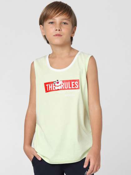 Jack & Jones Junior Boys Typography Printed Cotton T-shirt