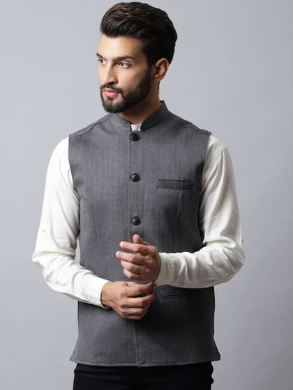 even Men Woven Nehru Jacket