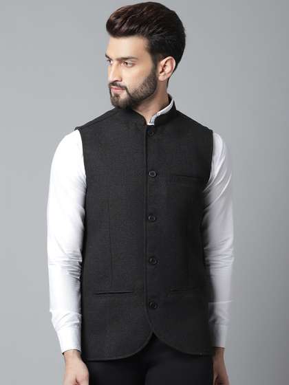 even Men Woven Design Nehru Jackets
