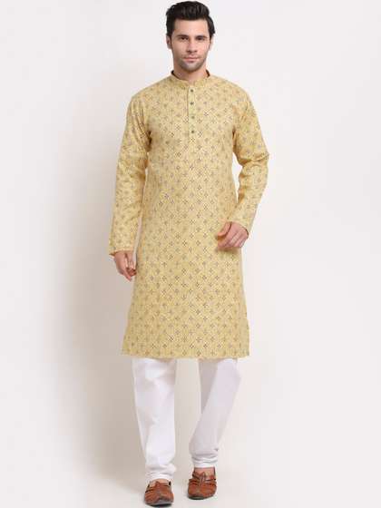 KRAFT INDIA Men Printed Cotton Kurta