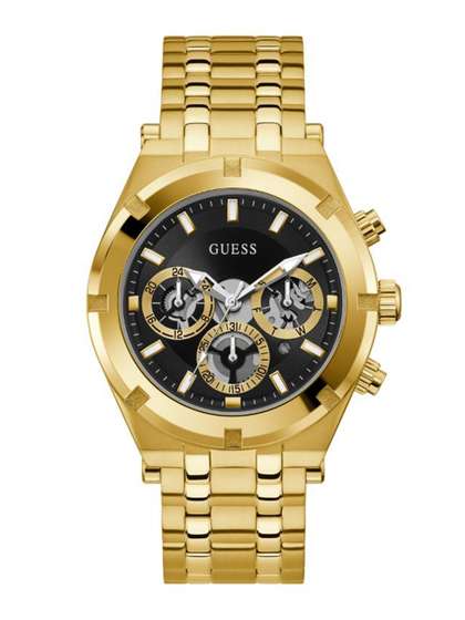 GUESS Men Gold-Plated
                      Multi-Function Watch GW0260G2