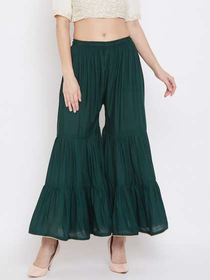 Clora Creation Women Flared Palazzos