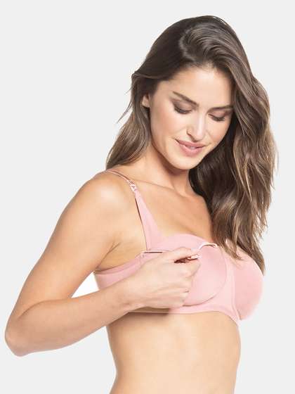 Jockey Wirefree Non
                        Padded Cotton Full Coverage Nursing Bra-ES08