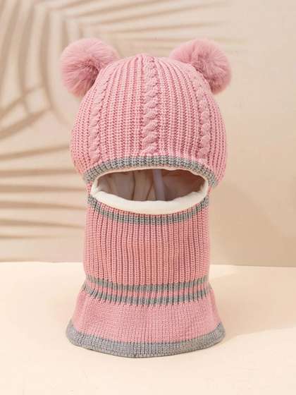 EL REGALO Kids Self
                    Design Wool Balaclava