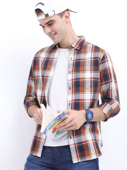 HIGHLANDER Men Slim Fit Casual Shirt