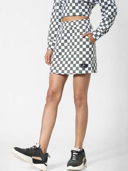 ONLY Women Checked A-Line Skirts