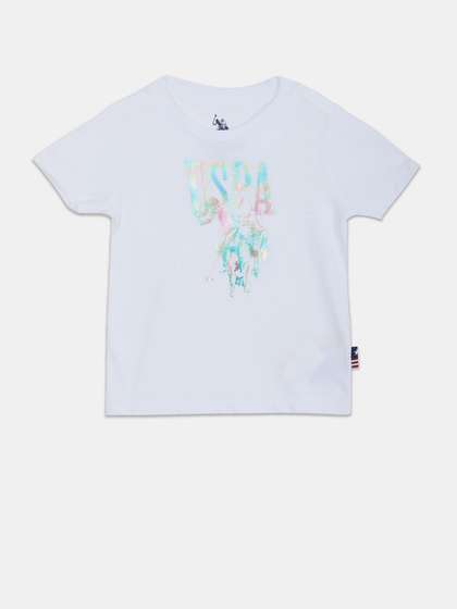U.S. Polo Assn. Kids Boys Typography Pure Cotton T-shirt