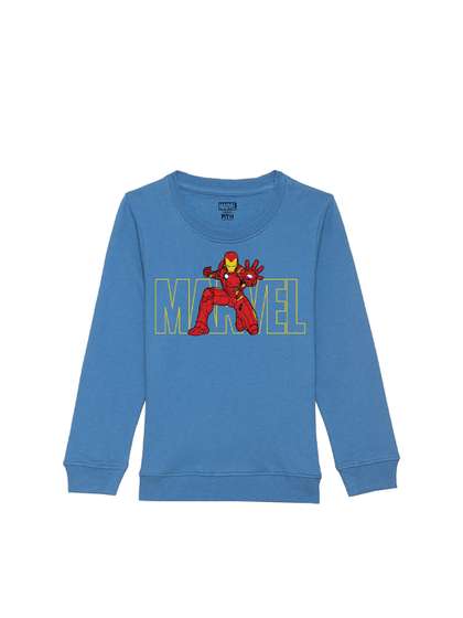Marvel by Wear Your Mind
                    Unisex Kids Printed Cotton Sweatshirt