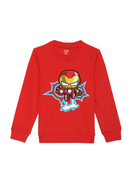 Marvel by Wear Your Mind
                    Unisex Kids Printed Cotton Sweatshirt