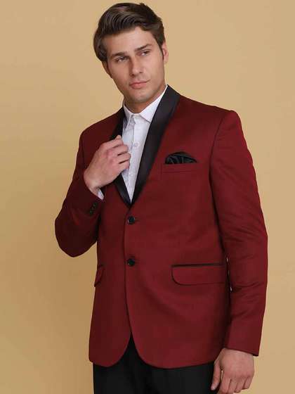 TAHVO Men Slim-Fit
                        Single-Breasted Two-Piece Formal Suit