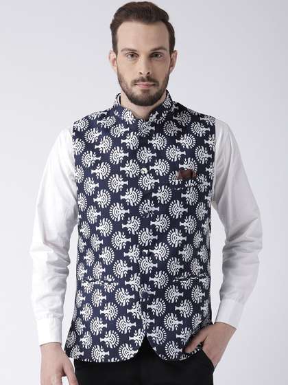 hangup plus Men Printed Woven Nehru Jackets