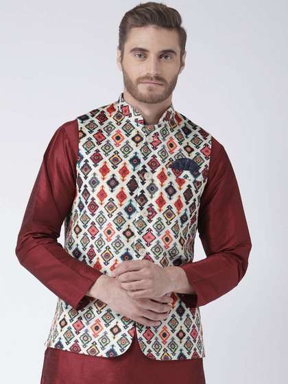 hangup plus Men Printed Nehru Jackets