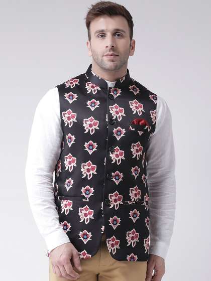 hangup trend Men Printed Woven Nehru Jackets