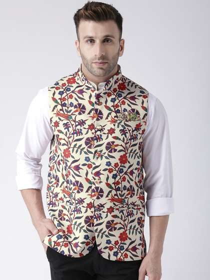 hangup trend Men Printed Woven Nehru Jacket
