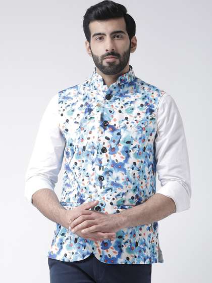 hangup trend Men Printed Nehru Jacket