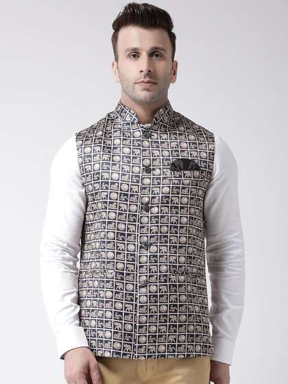 hangup trend Men Printed Woven Nehru Jacket