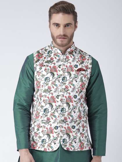 hangup trend Men Printed Nehru Jacket