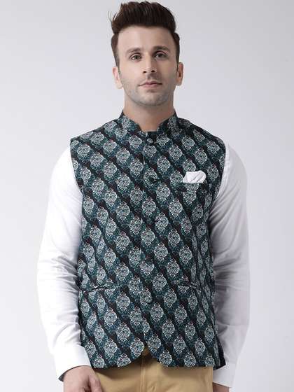 hangup trend Men Printed Woven Nehru Jacket