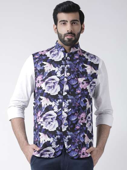 hangup trend Men Printed Nehru Jacket