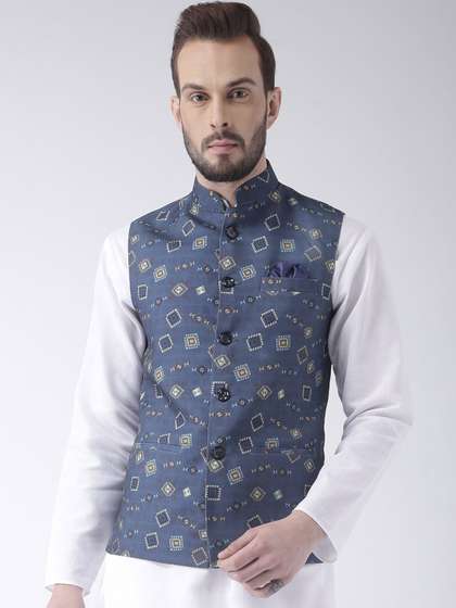 hangup trend Men Printed Nehru Jackets