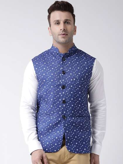 hangup trend Men Printed Woven Nehru Jacket
